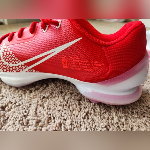 Nike Force Zoom Trout 7 Pro Red White Baseball Cleats Mens Size 9 CQ7224-602 New - Picture 6 of 6